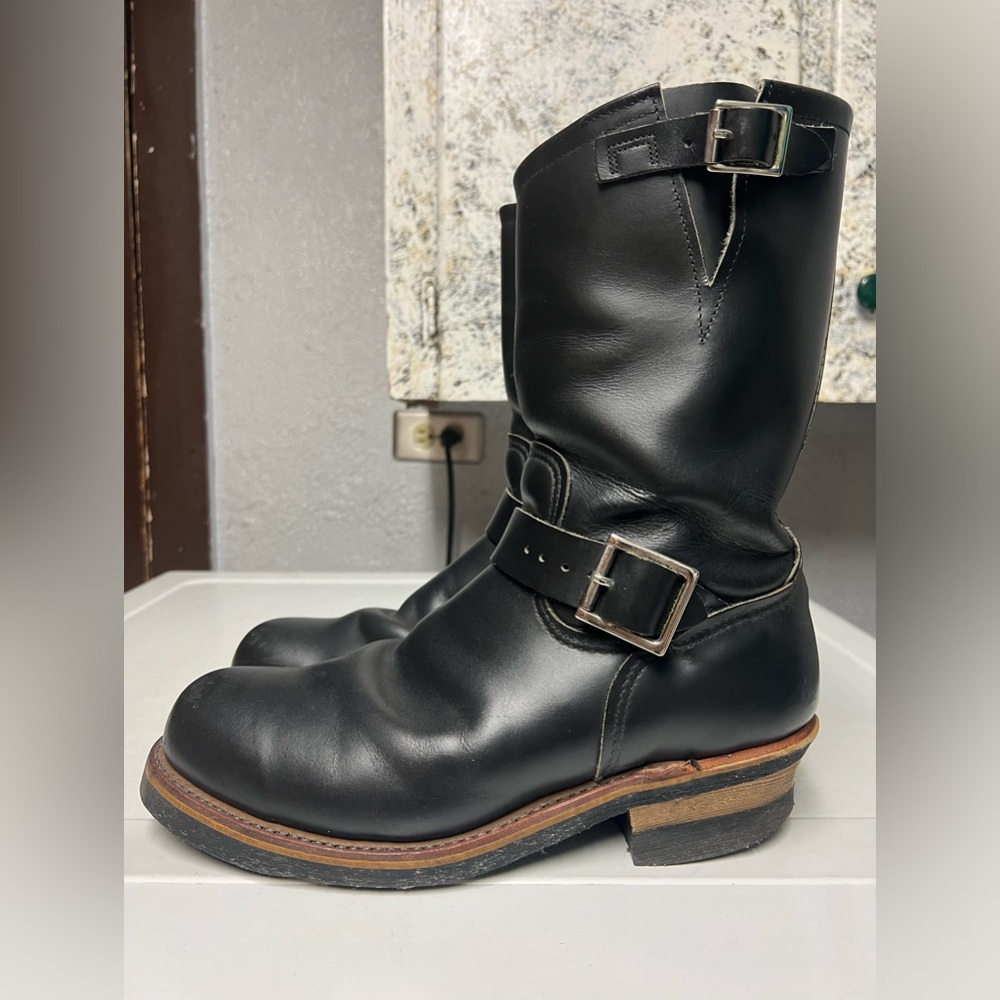 Vintage Engineer Redwing Boots #2268 PT99 Steel Toe Boots Size 8D